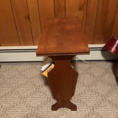 Vintage Small Table w/ bookshelf underneath