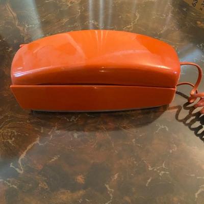 Mid Century Orange Illinois Bell Trimline Telephone