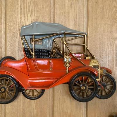 Vintage Metal Car Wall Art