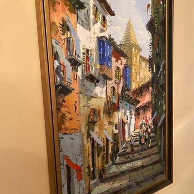 Mid Century Original Oil Paintings