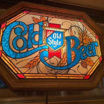 Mid Century Old Style Cold Beer Lighted Bar Sign