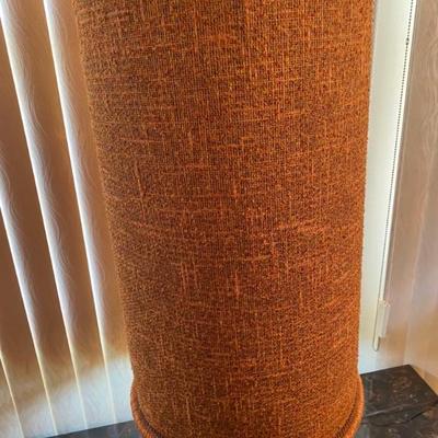 Mid Century Orange Grass clothe Cone  Shade 