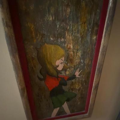 Mid Century Original Oil Painting