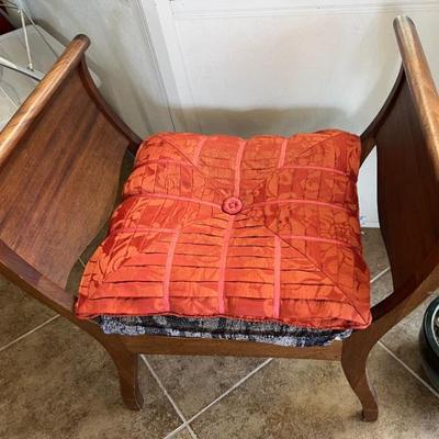 Vintage rare wood chair -look at the curves 