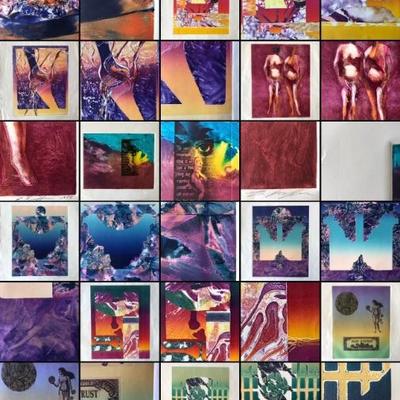 Beautiful signed prints and paintings.   Also special prints by known artist incl Miro, Vasarely, 