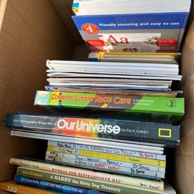 Kids Books, Business Books, many boxes of books, new and old - great teqds