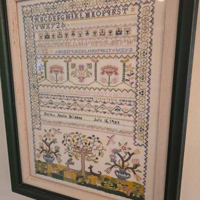 Antique sampler