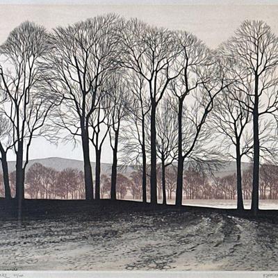 KATHLEEN CADDICK (English b. 1937), LITHOGRAPH | Edge of the Lake. Lithograph 14.5 x 18 in. Sight. Signed, titled, and numbered “40/200”...