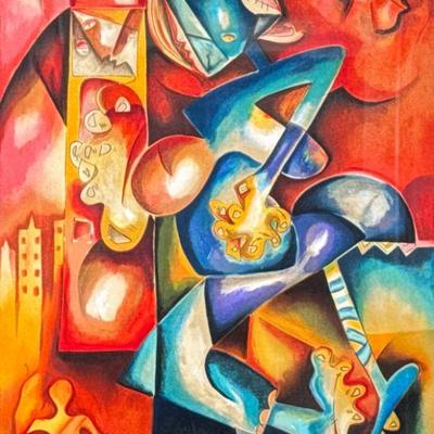 ALEXANDRA NECHITA (b. 1985) LITHOGRAPH | City Runner. Lithograph on paper. 27 x 20 in. sight Signed & dated “99” lower right,...