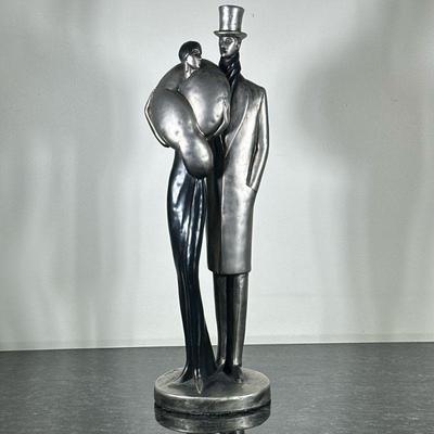 AUSTIN SCULPTURE CLAUDE LECLERC SCULPTURE | Claude LeClerc AP 34402 “L’Etoile” metal sculpture by Austin Sculpture - h. 23.5 x w. 7 x d....
