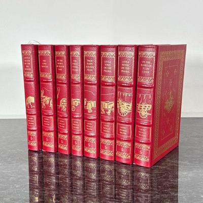 (8pc) LAURA INGALLS WILDER COLLECTORS EDITION BOOKS | 1995 Easton Press Collectors Edition set of Laura Ingalls Wilder novels...