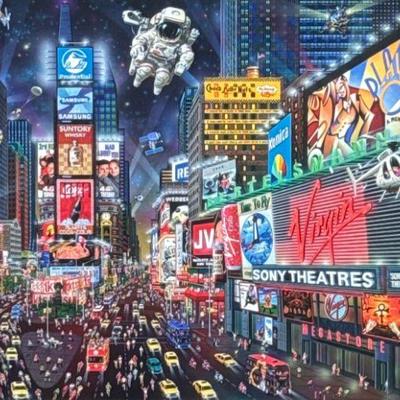 ALEXANDER CHEN (Chinese b. 1952) SERIOLITHOGRAPH | Times Square Panorama. Seriolithograph. 12.5 x 18.5 in. Sight. Signed lower right,...