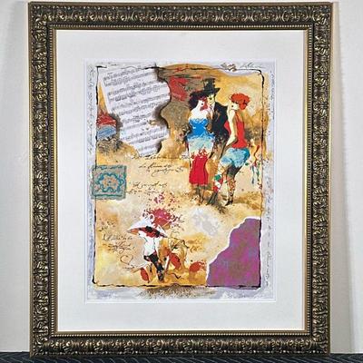 ALEXANDER (1959-2006) & WISSOTSKY (1959-2008) SERIGRAPH | Send My Love. Embellished serigraph. 21 x 16 in. Sight. Signed &...