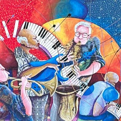 MARCUS GLENN (American b. 1968) SERIOLITHOGRAPH | It’s Poppin Baby, Can You Feel It? Seriolithograph. 18 x 23.5 in. sight. Signed lower...