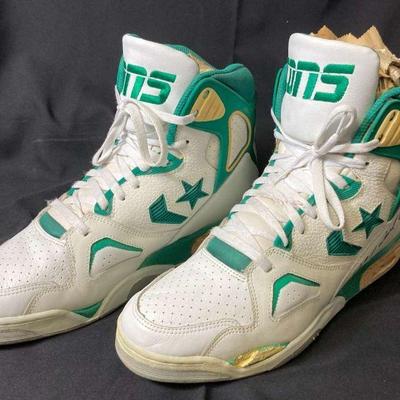 Michael cage autographed converse sneakers