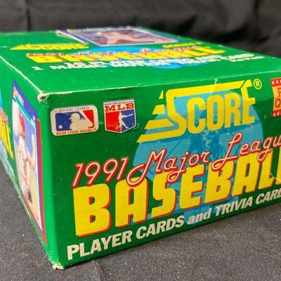 Score 1991 major league baseball cards series 1