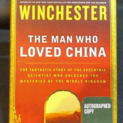 Simon winchester signed the man who loved china”