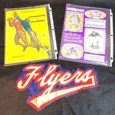 Vintage sports ephemera uw flyers