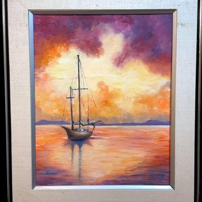 Joyce cohen original oil on board