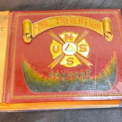 1955 us naval station fire prevention contest binder