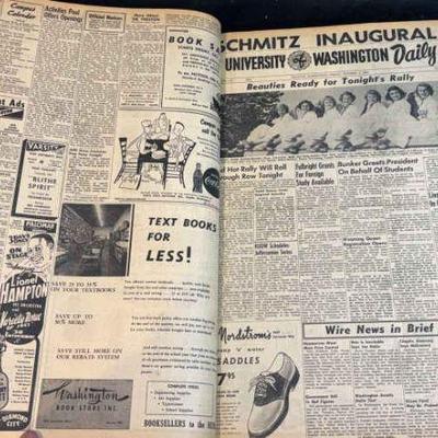 1952 1953 the daily" of the university of washington newspapers