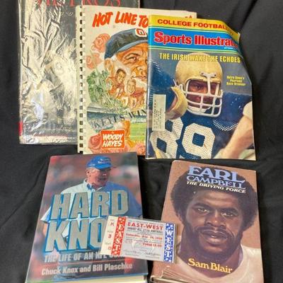 Sam blair and chuck knox autographed books