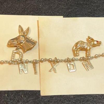 Nixon bracelet other political pins