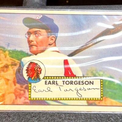 Earl torgeson topps baseball card