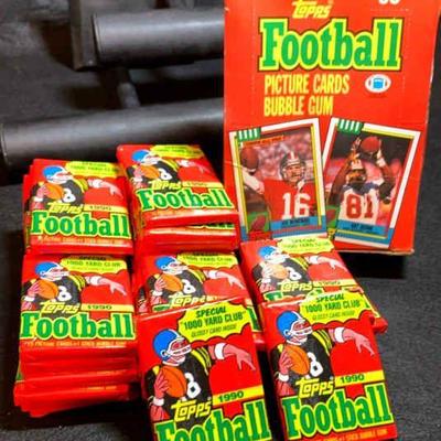 1990 topps football picture cards