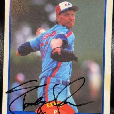 Randy johnson signed 1989 rookie card
