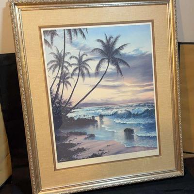 Kanapali surf” signed by larry dotson