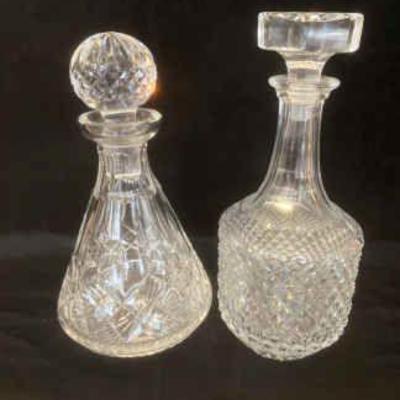 Pair of beautiful crystal decanters