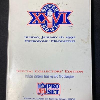 Super bowl xxvi special collectors edition cards
