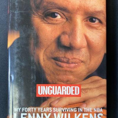 Unguarded by lenny wilkens autographed book