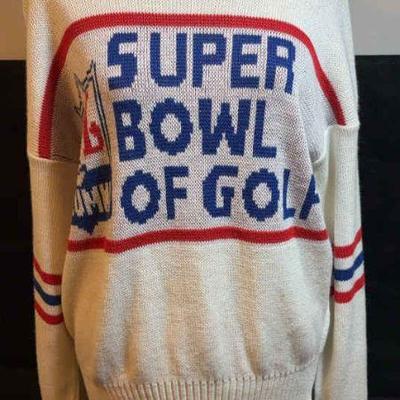 Vintage sweater super bowl of golf”