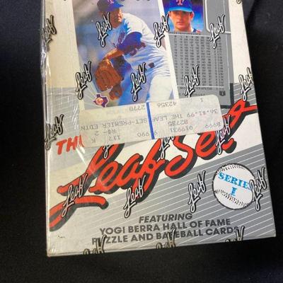 Unopened leaf set series i trading card box 1 of 2