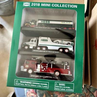 Hess Mini Collection Boxed Set
- Factory-sealed 2018 Hess Mini Collection featuring three iconic mini vehicles in a clear display case....