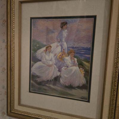Framed Print of “Girls in White Dresses”
- Add an air of sophistication and grace to your home with this framed vintage print titled...