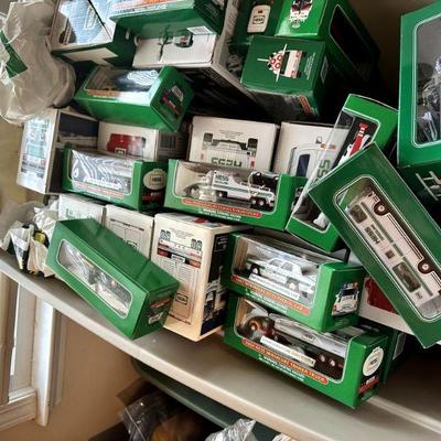 Hess Toy Truck Collection – Multiple New-in-Box Collectible Vehicles

For sale from an estate is a large vintage and modern Hess Toy...