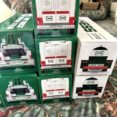 Hess Toy Truck Collection – Multiple New-in-Box Collectible Vehicles

For sale from an estate is a large vintage and modern Hess Toy...