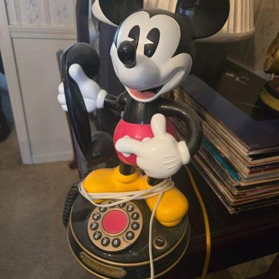 Mickey Mouse Rotary Phone
- Add a bit of whimsy to your space with this vintage Mickey Mouse rotary phone. A fun collectible, this phone...