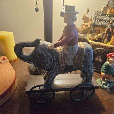 Elephant Ride-On Toy
- This charming vintage wooden ride-on elephant is a delightful addition for anyone with a soft spot for nostalgic...