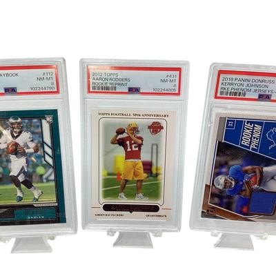 TN89 Three PSA Graded Football Cards