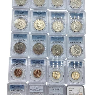 TN134 Twenty PCGS/NGC Graded Dollars