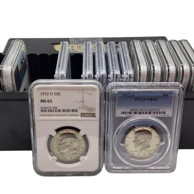 TN81 Thirteen PCGS/NGC Graded Half Dollars