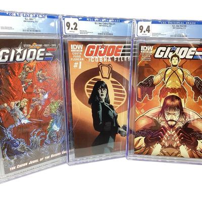 TN74 Three GI Joe CGC Graded Comics