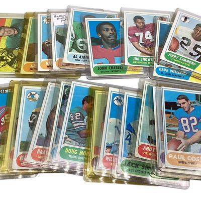 TN15 Group Of 1968 Football Rookie Cards 24 Total