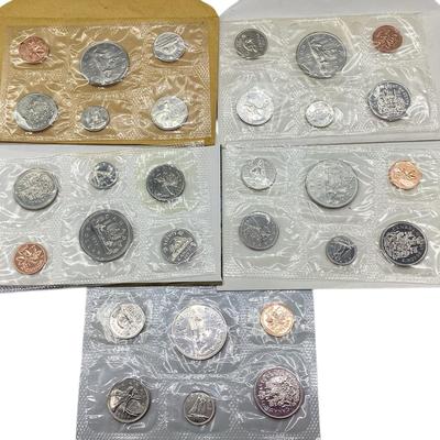TN64 Five Canada Proof Sets, Different Dates