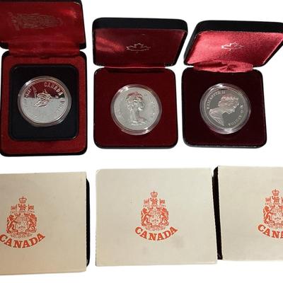TN12 Six Canada Silver Dollars 