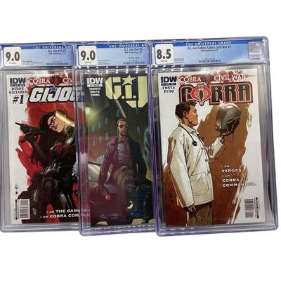 TN4 Three CGC Graded GI Joe & Cobra Comic Books